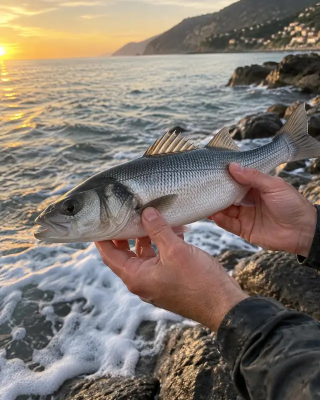 Spigola con la schiuma