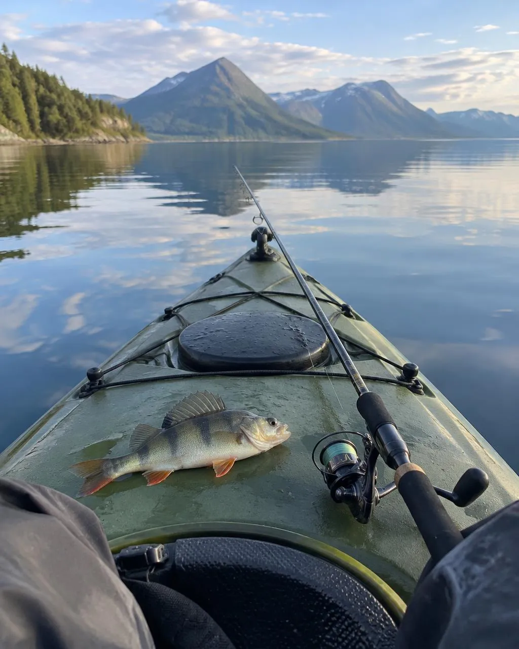 Foto dimostrativa: Persico dal kayak